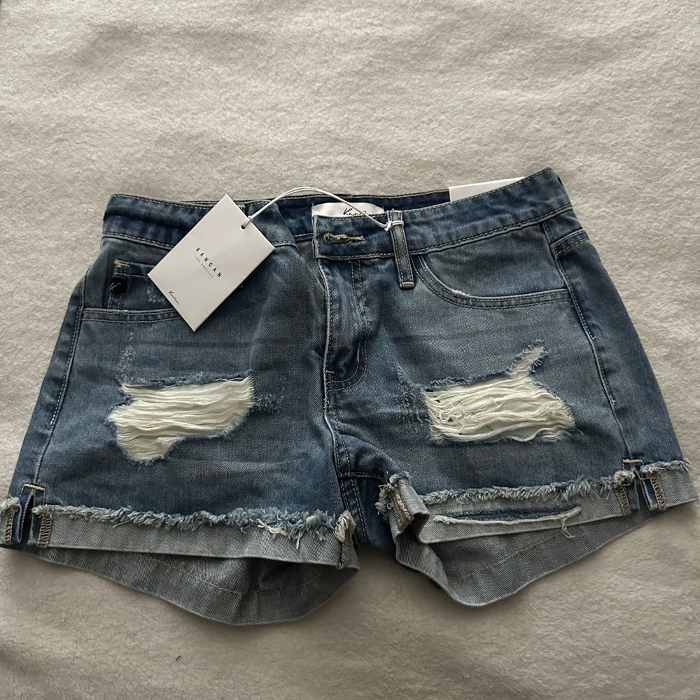 Denim shorts